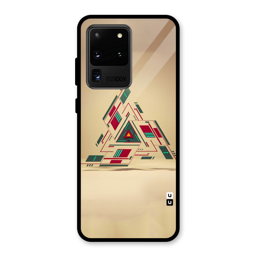 Maze Triangle Glass Back Case for Galaxy S20 Ultra