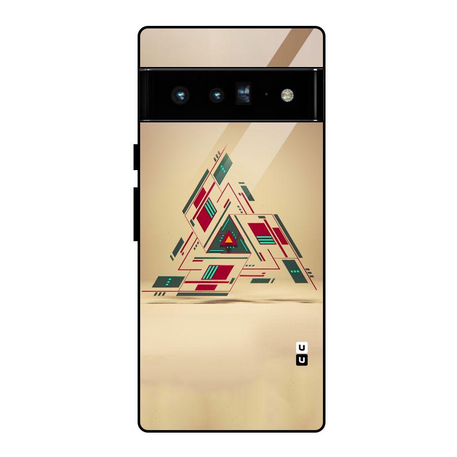 Maze Triangle Glass Back Case for Google Pixel 6 Pro