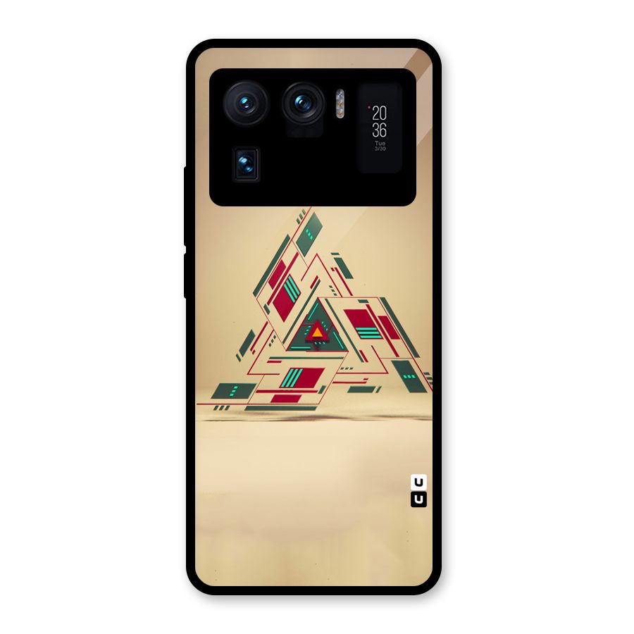 Maze Triangle Glass Back Case for Mi 11 Ultra