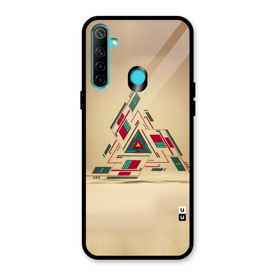 Maze Triangle Glass Back Case for Realme Narzo 10