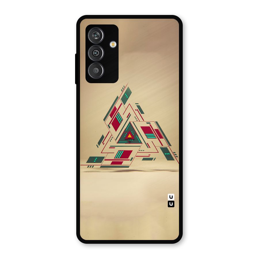 Maze Triangle Metal Back Case for Galaxy F13