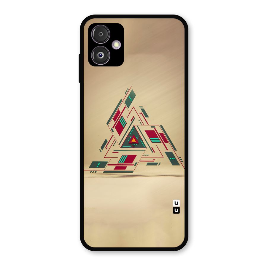 Maze Triangle Metal Back Case for Galaxy F14