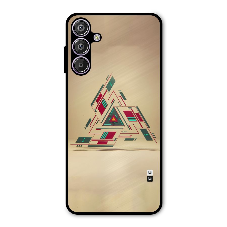 Maze Triangle Metal Back Case for Galaxy M15