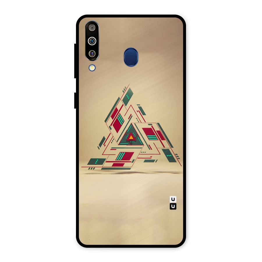 Maze Triangle Metal Back Case for Galaxy M30