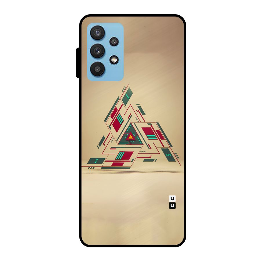 Maze Triangle Metal Back Case for Galaxy M32 5G