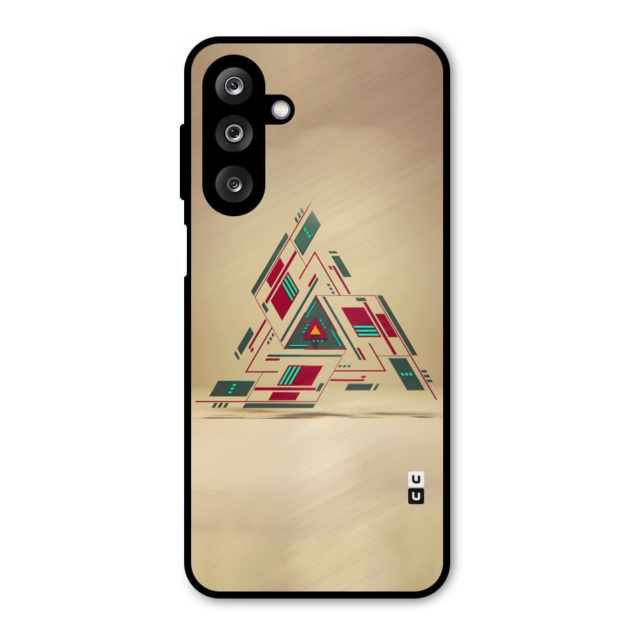 Maze Triangle Metal Back Case for Galaxy M36