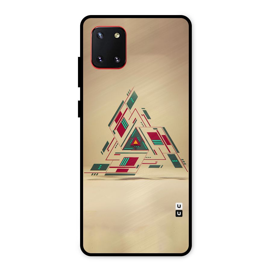 Maze Triangle Metal Back Case for Galaxy Note 10 Lite