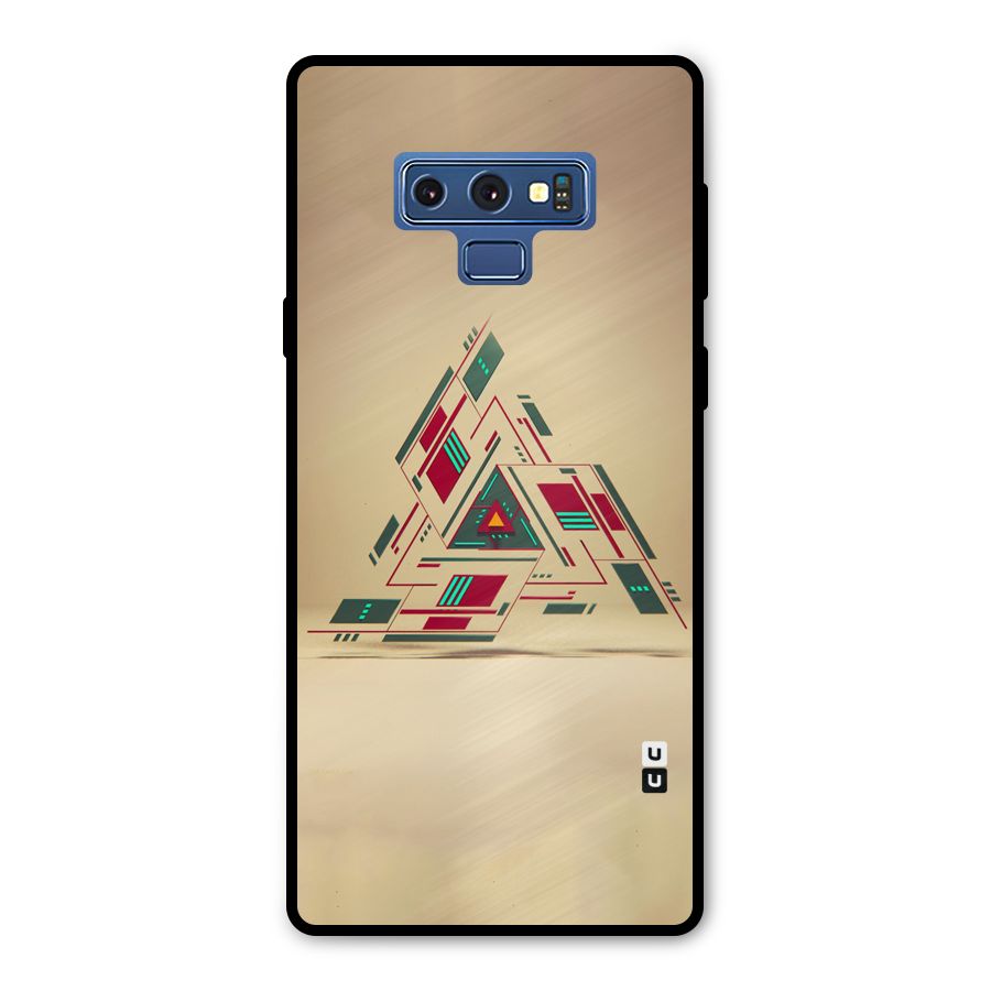 Maze Triangle Metal Back Case for Galaxy Note 9