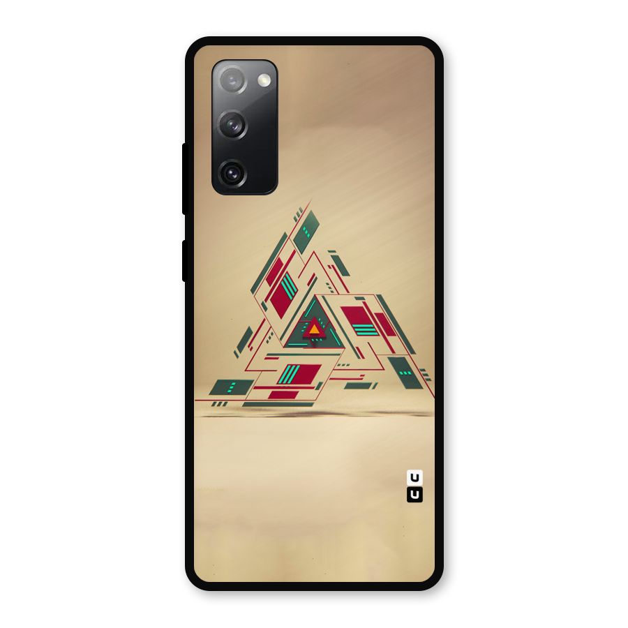 Maze Triangle Metal Back Case for Galaxy S20 FE 5G