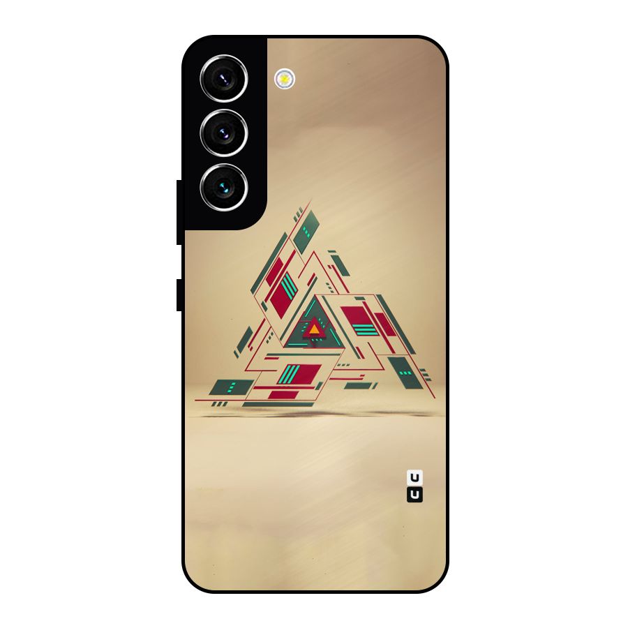 Maze Triangle Metal Back Case for Galaxy S22 5G