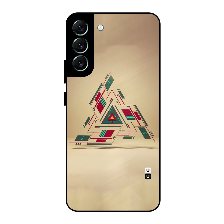 Maze Triangle Metal Back Case for Galaxy S22 Plus 5G
