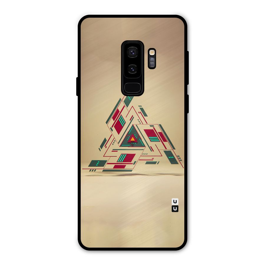 Maze Triangle Metal Back Case for Galaxy S9 Plus