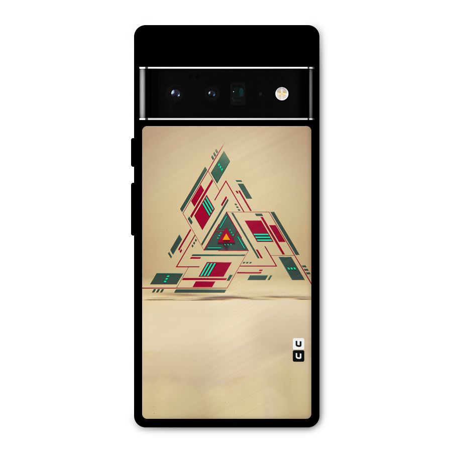 Maze Triangle Metal Back Case for Google Pixel 6 Pro