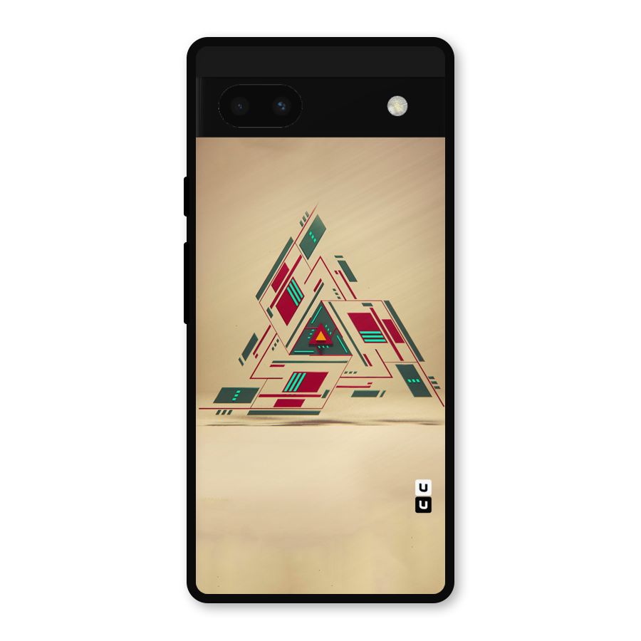 Maze Triangle Metal Back Case for Google Pixel 6a