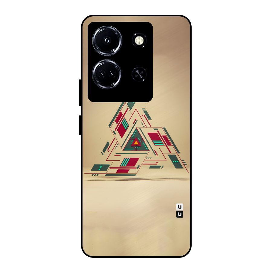 Maze Triangle Metal Back Case for Infinix Note 30 5G