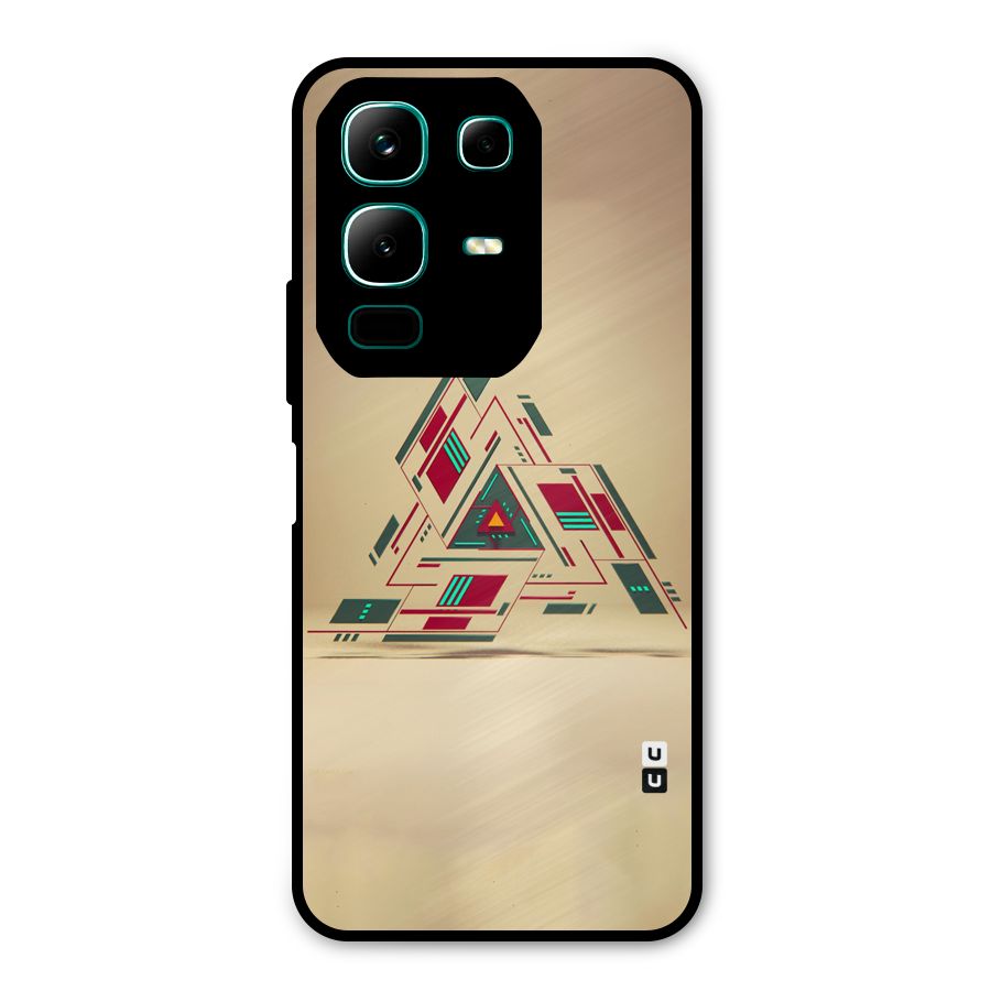 Maze Triangle Metal Back Case for Infinix Note 50x