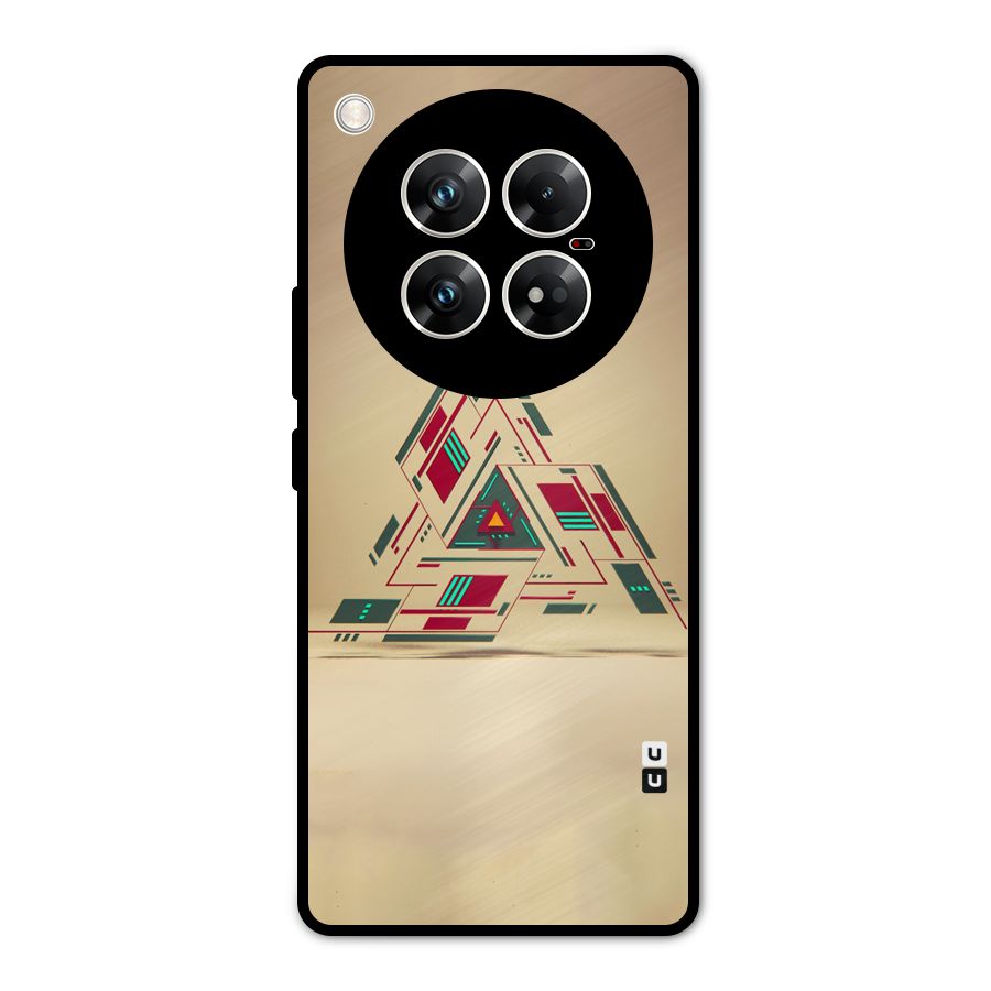 Maze Triangle Metal Back Case for Infinix Zero 40 5G