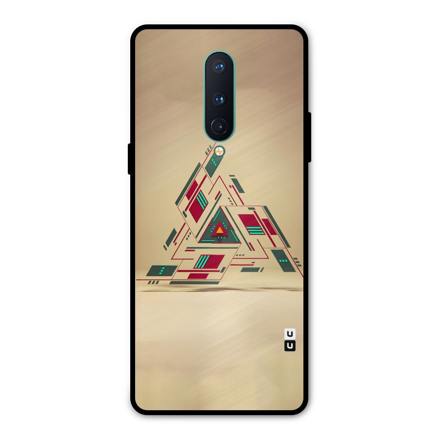 Maze Triangle Metal Back Case for OnePlus 8