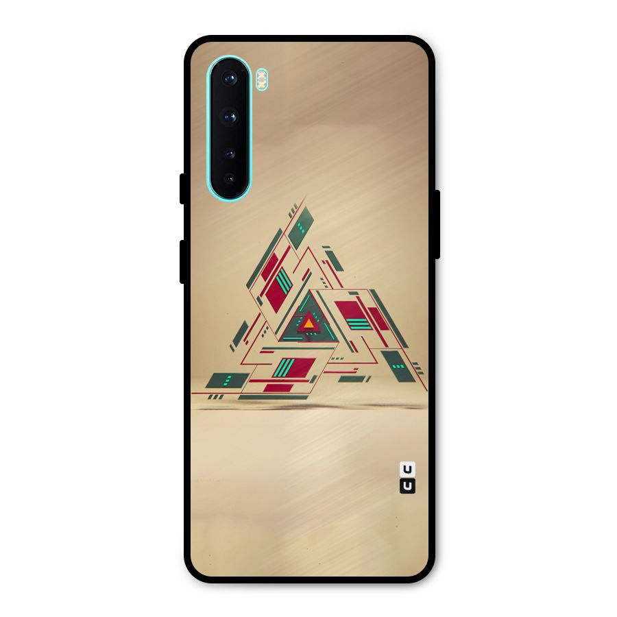 Maze Triangle Metal Back Case for OnePlus Nord