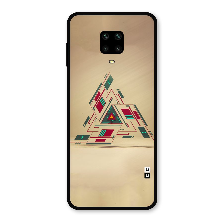 Maze Triangle Metal Back Case for Poco M2 Pro