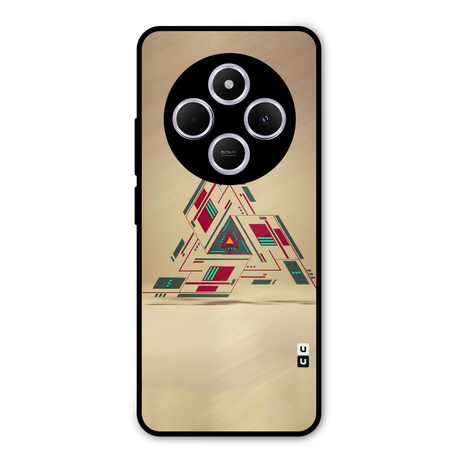 Maze Triangle Metal Back Case for Poco M7