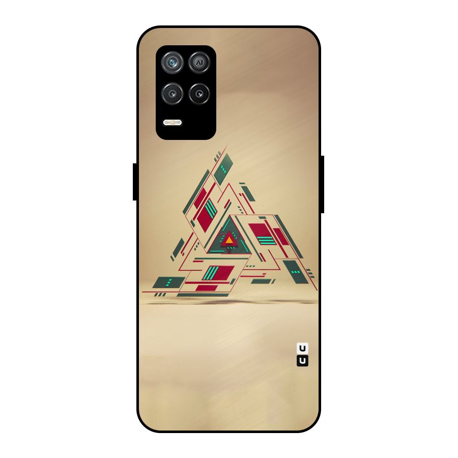 Maze Triangle Metal Back Case for Realme 8s 5G
