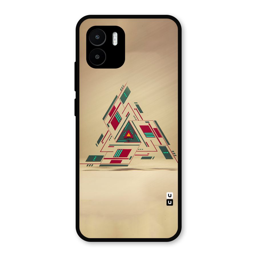 Maze Triangle Metal Back Case for Redmi A1