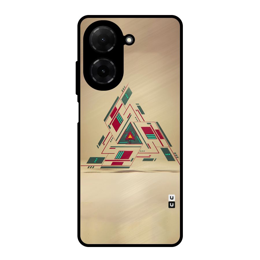 Maze Triangle Metal Back Case for Redmi A5 4G