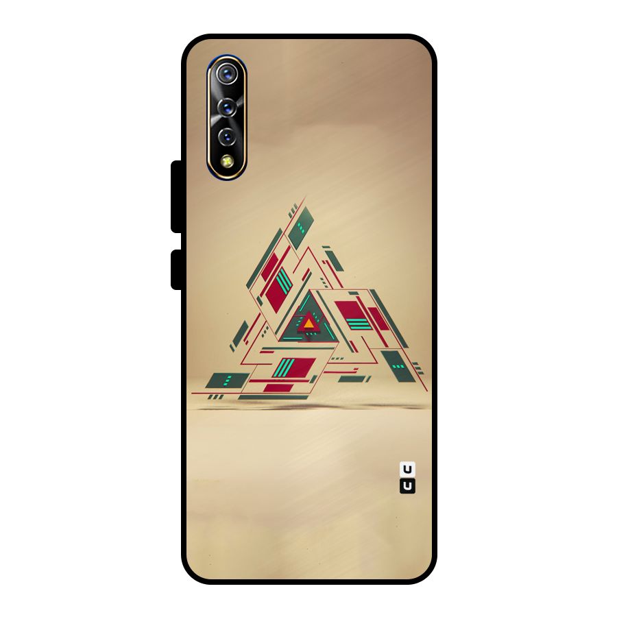 Maze Triangle Metal Back Case for Vivo S1