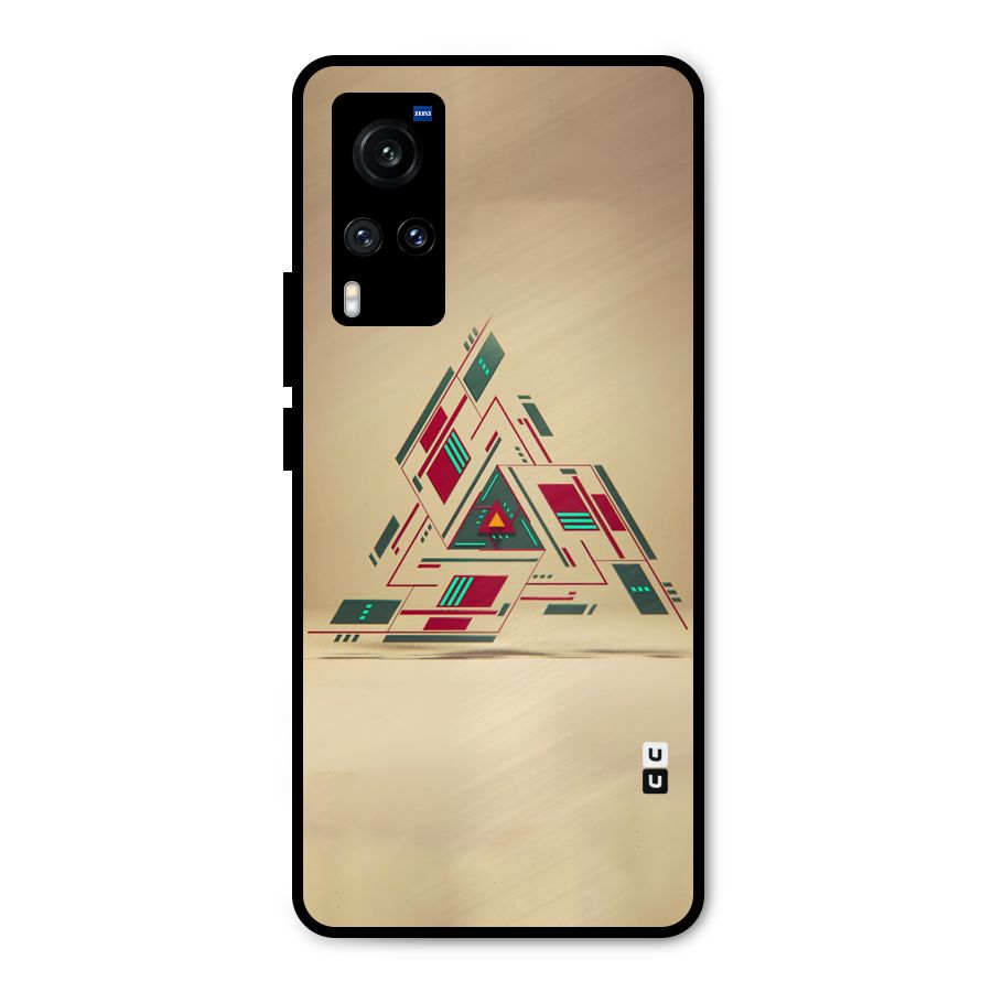 Maze Triangle Metal Back Case for Vivo X60