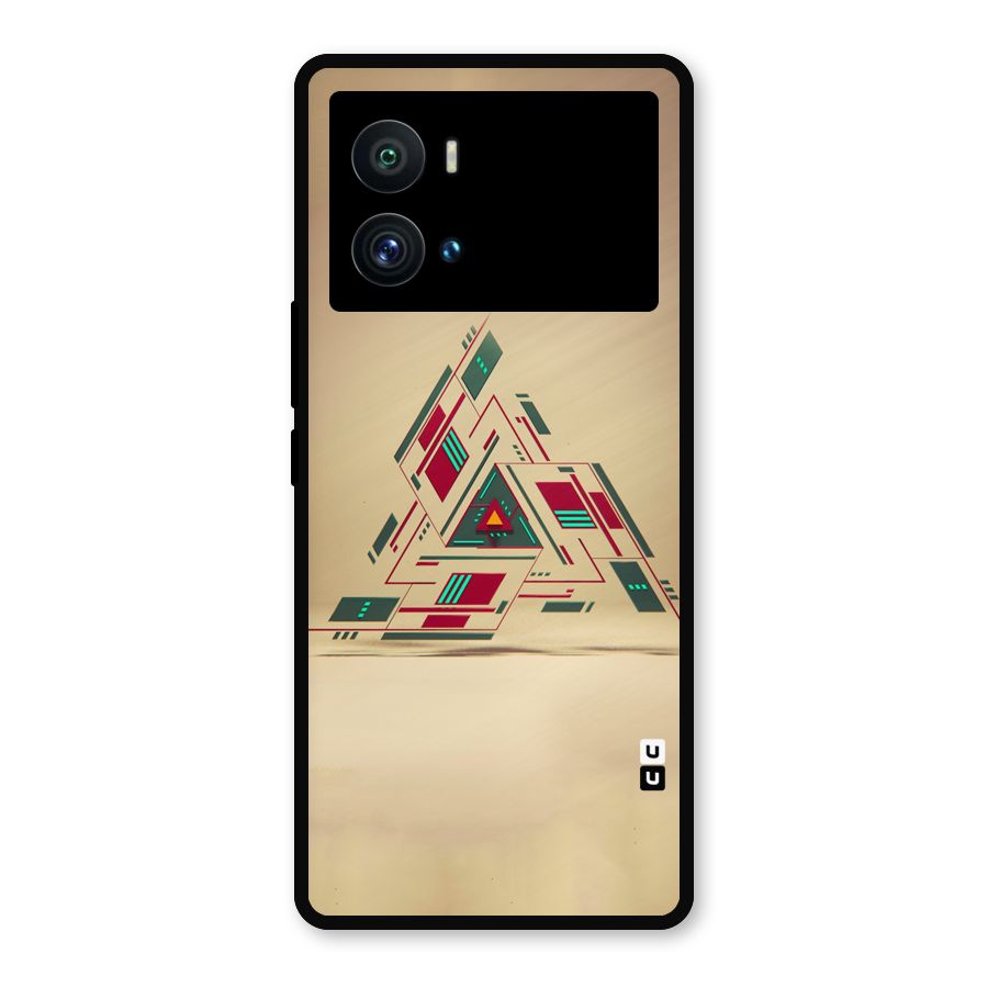 Maze Triangle Metal Back Case for iQOO 9 Pro