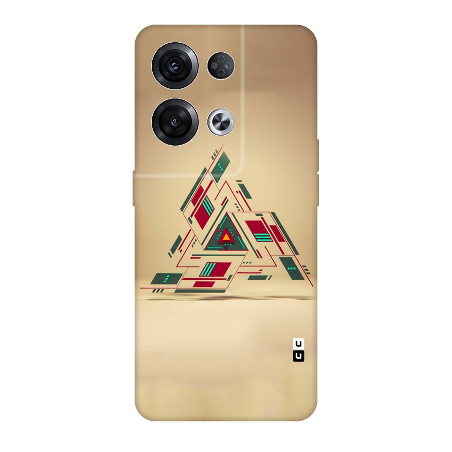 Maze Triangle Original Polycarbonate Back Case for Oppo Reno8 Pro 5G
