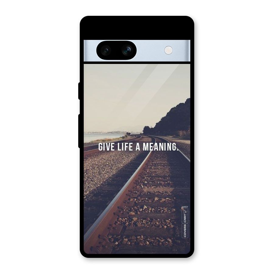 Meaning To Life Glass Back Case for Google Pixel 7a