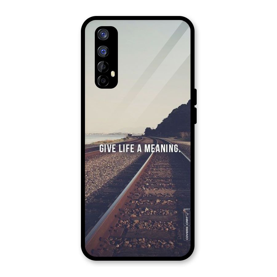 Meaning To Life Glass Back Case for Realme Narzo 20 Pro