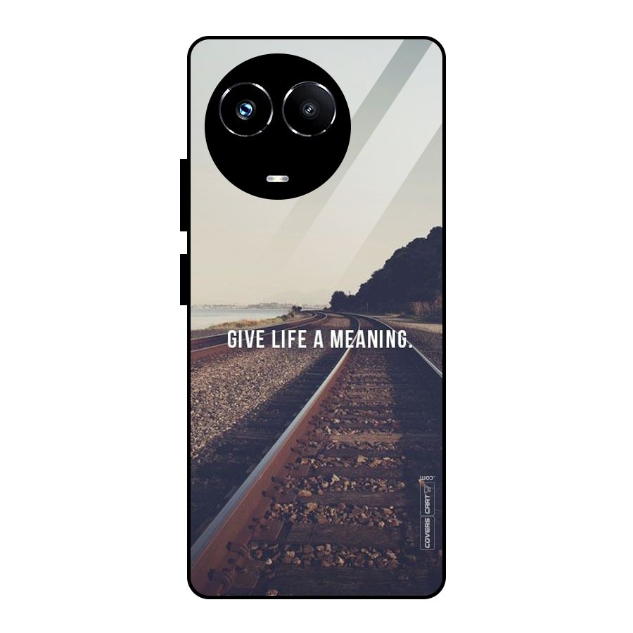 Meaning To Life Glass Back Case for Realme Narzo 60X