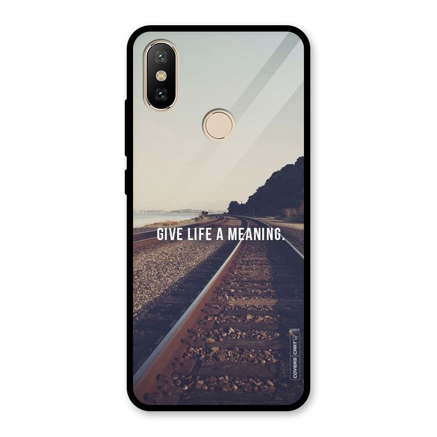 Meaning To Life Glass Back Case for Redmi A2