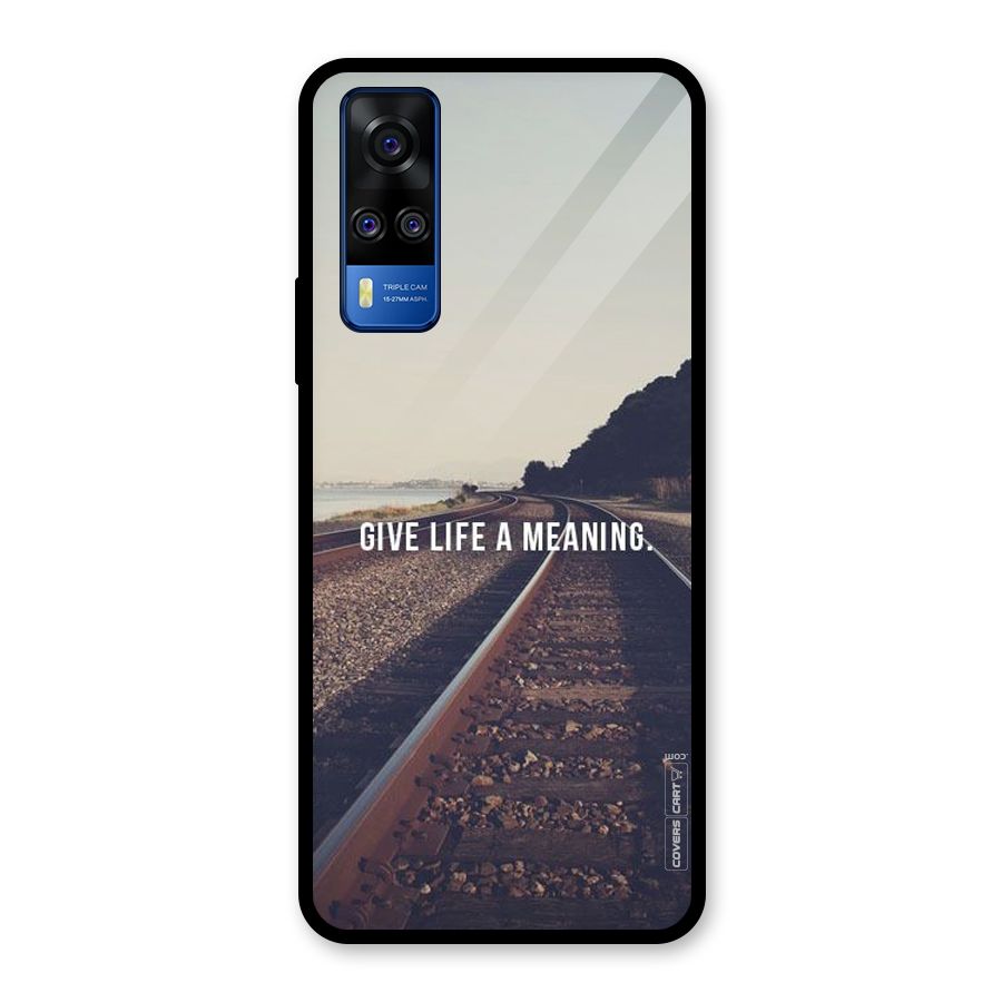 Meaning To Life Glass Back Case for Vivo Y31