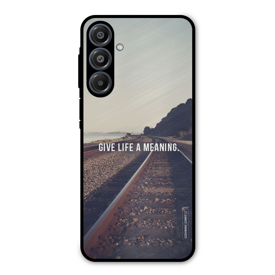 Meaning To Life Metal Back Case for Galaxy A16 5G