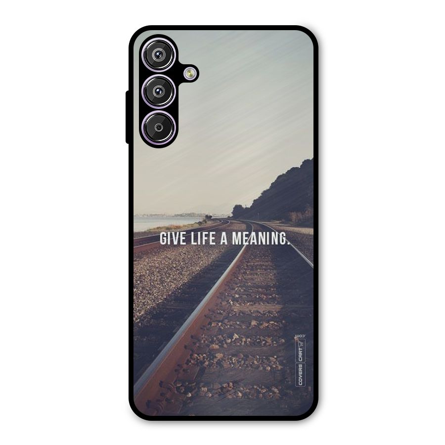 Meaning To Life Metal Back Case for Galaxy F15