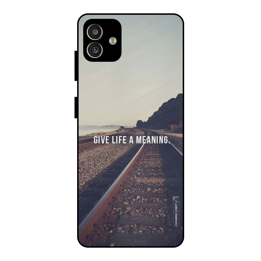 Meaning To Life Metal Back Case for Galaxy M13 5G