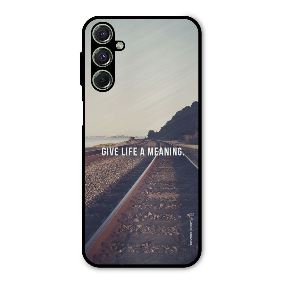 Meaning To Life Metal Back Case for Galaxy M34