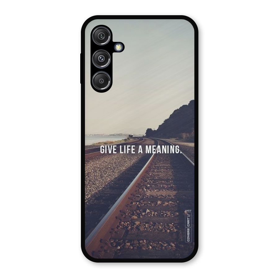 Meaning To Life Metal Back Case for Galaxy M34 5G