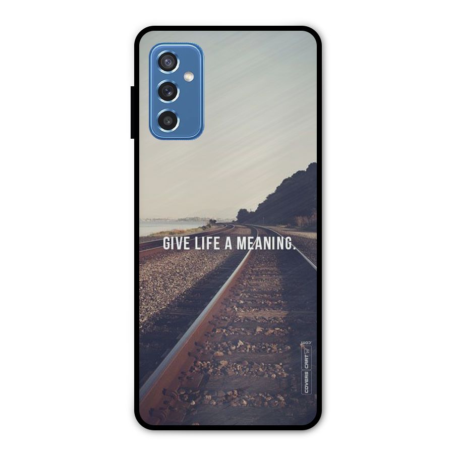 Meaning To Life Metal Back Case for Galaxy M52 5G