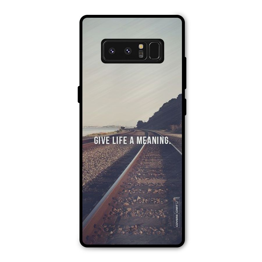 Meaning To Life Metal Back Case for Galaxy Note 8