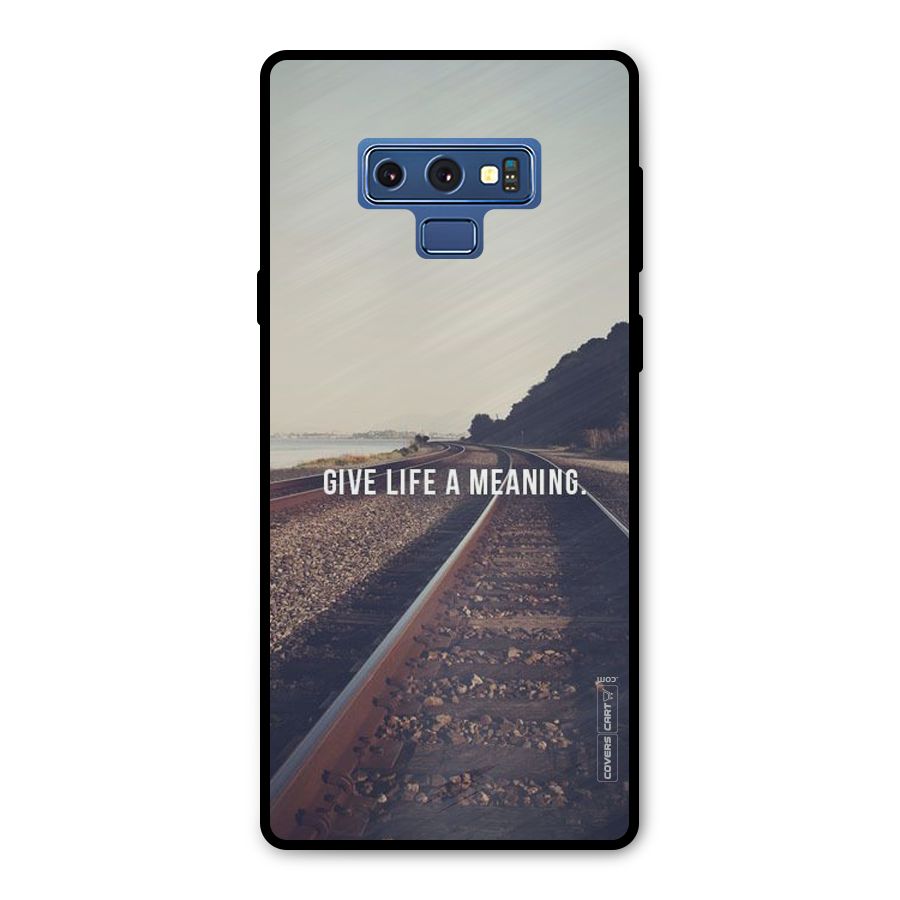 Meaning To Life Metal Back Case for Galaxy Note 9