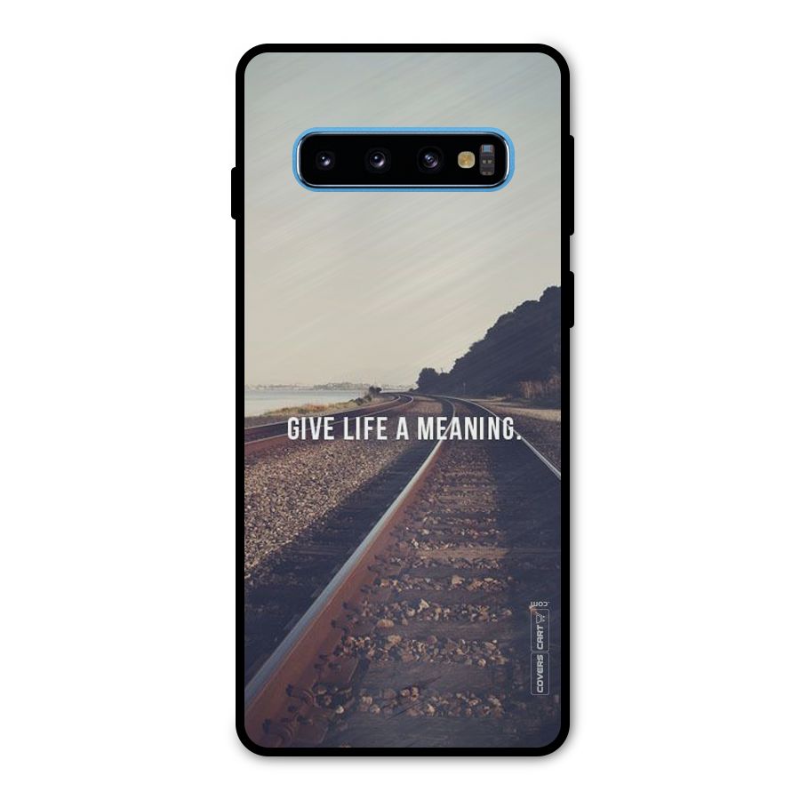 Meaning To Life Metal Back Case for Galaxy S10