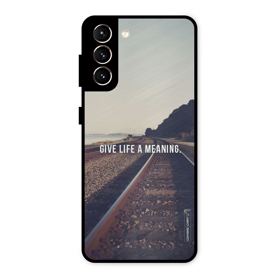 Meaning To Life Metal Back Case for Galaxy S21 5G