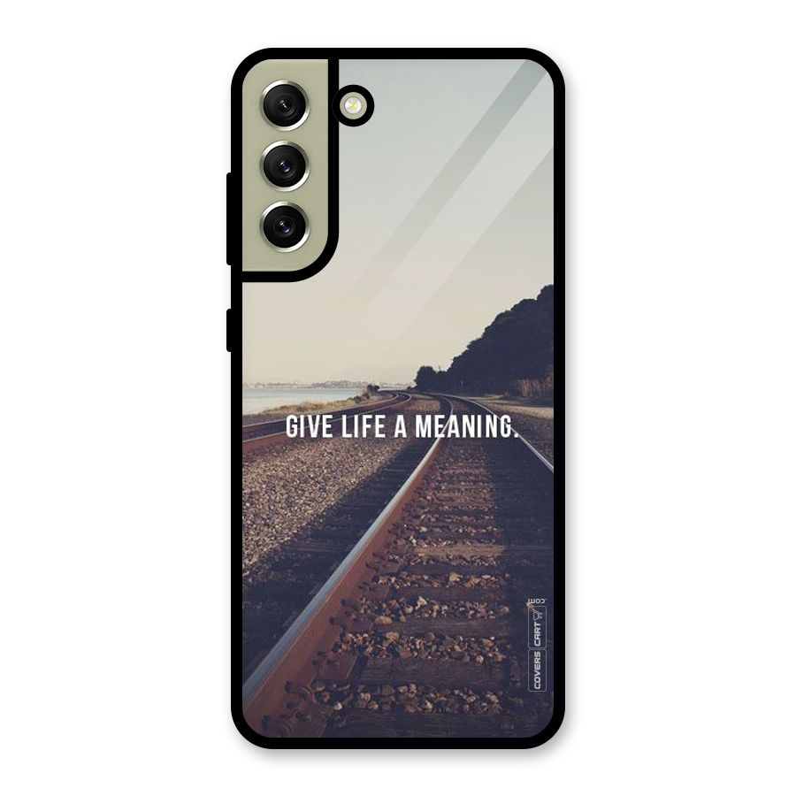Meaning To Life Metal Back Case for Galaxy S21 FE 5G (2023)
