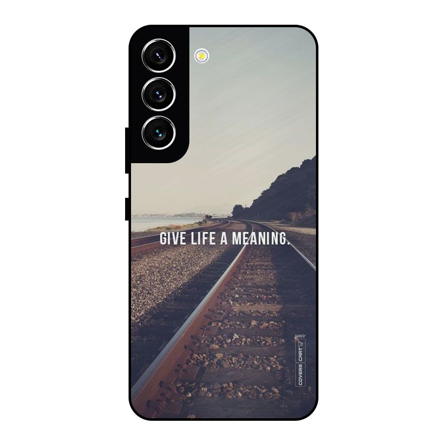 Meaning To Life Metal Back Case for Galaxy S22 5G