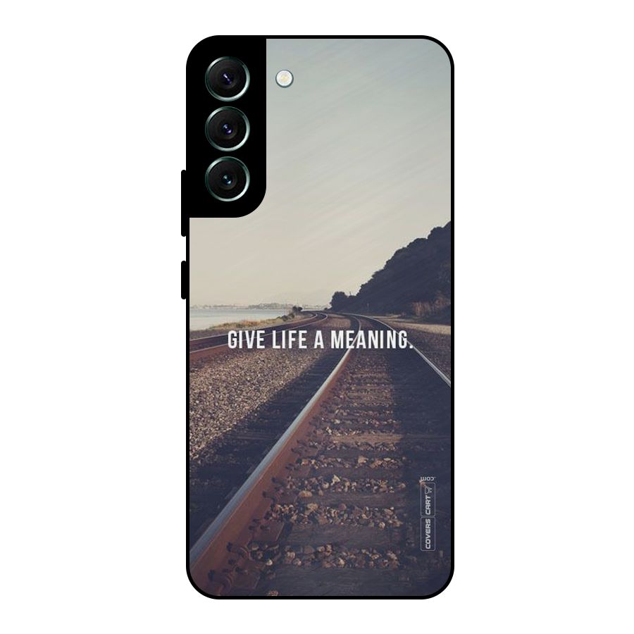 Meaning To Life Metal Back Case for Galaxy S22 Plus 5G